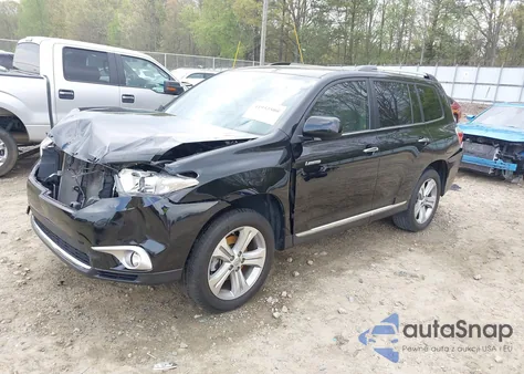 2013 Toyota Highlander Limited V6 z USA, uszkodzony, nr VIN 5TDYK3EH8DS110228